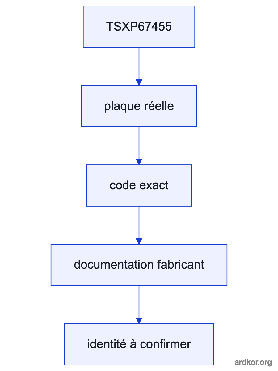 Upstream inputs connect through TSXP67455 to the downstream process.